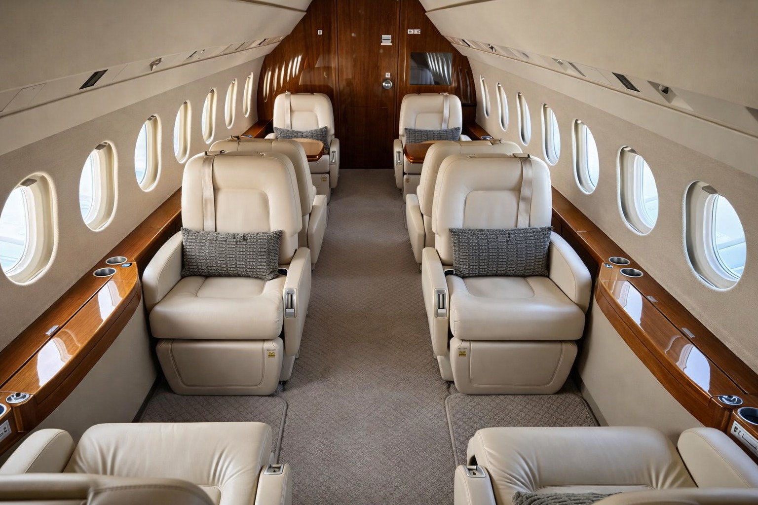 Falcon 2000 interior