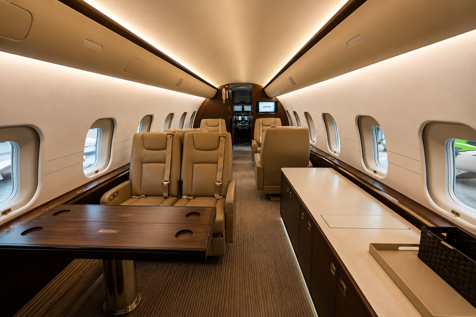 Global 5000 interior
