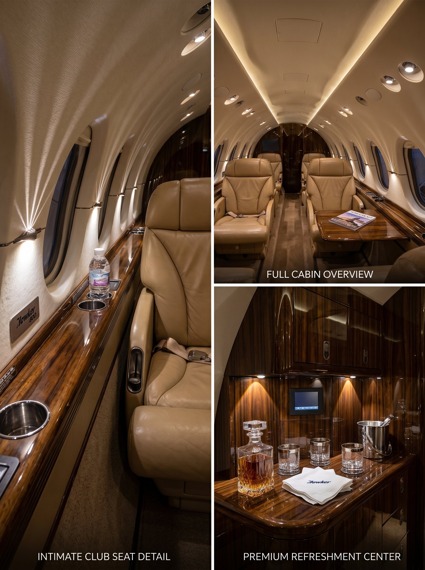 Hawker 800 interior